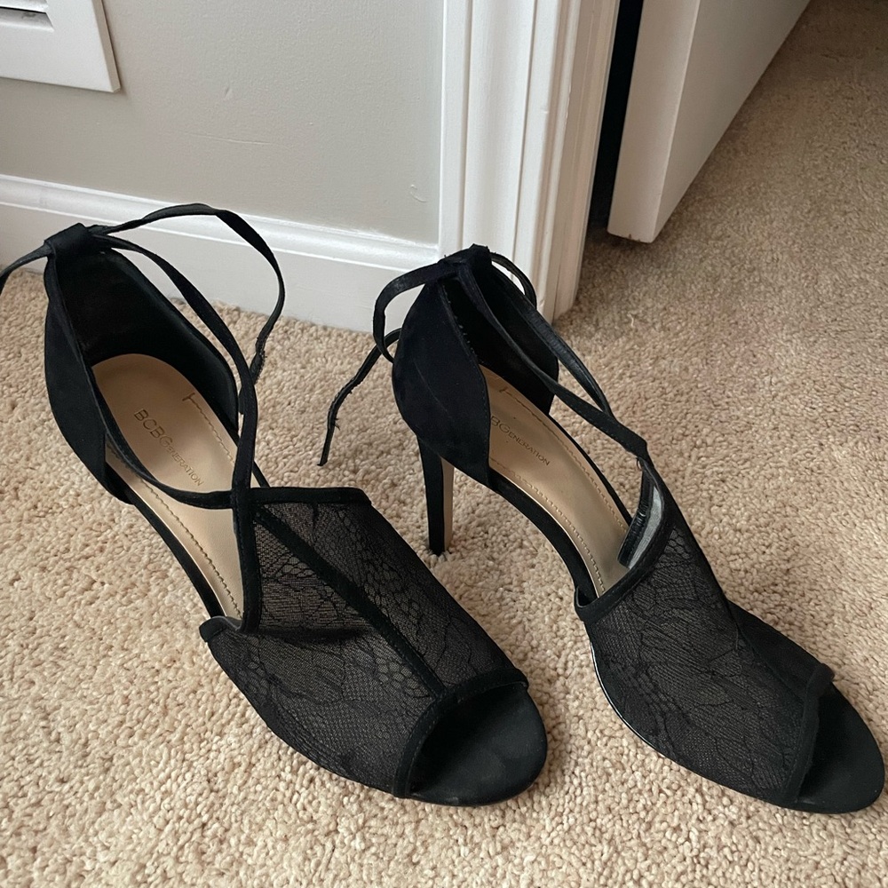 Open toe heels